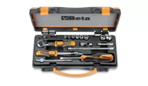 Image of Beta Tools 900AS/C10 17pc 1/4" Sq Drive Imperial/AF Hex Socket & Accessory Set