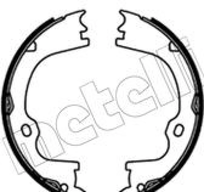 Image of METELLI Handbrake shoes METELLI 53-0761