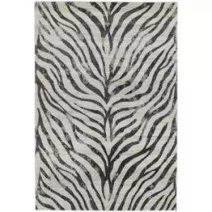 Image of Asiatic Carpets Nova Machine Woven Rug Zebra Grey - 160 x 230cm