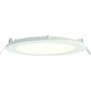 image of Ultra Slim Round Flush Ceiling Light 24W Warm White LED 3000k Corridor Lamp