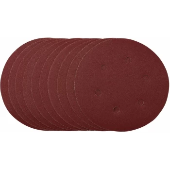 Image of DRAPER Sanding Discs, 150mm, Hook & Loop, 120 Grit, (Pack of 10) [54948]