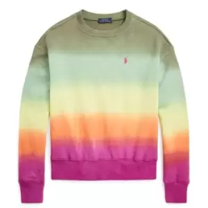 image of POLO RALPH LAUREN Polo Ralph Lauren Ombre Fleece Crew Sweater Womens - Multi