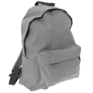 Image of Bagbase Fashion Backpack / Rucksack (18 Litres) (One Size) (Light Grey/Graphite Grey)