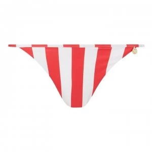 image of Guess Stripe Tie Side Bikini Bottoms - S0P2