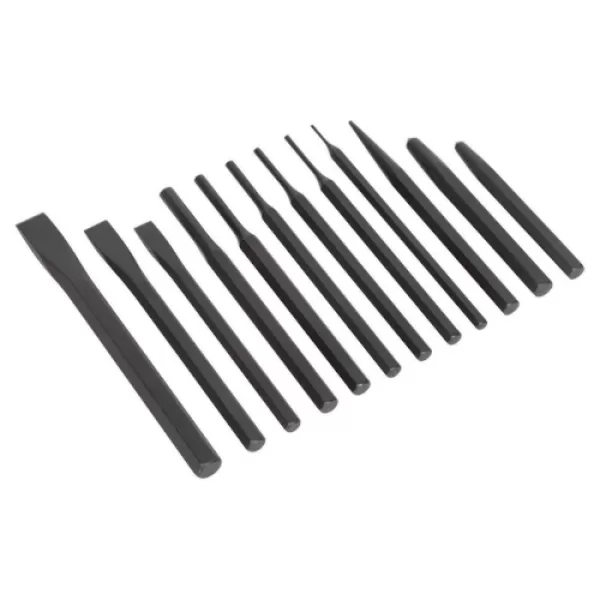 Image of Genuine SEALEY S0802 Punch & Chisel Set 12pc