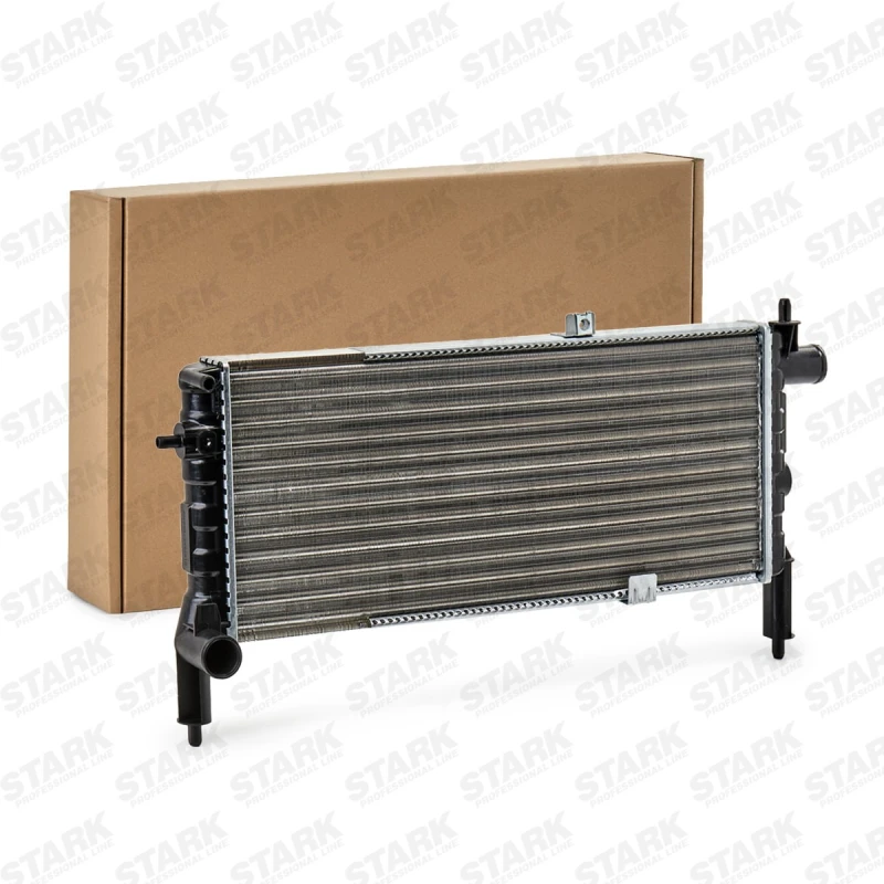 Image of STARK SKRD-0120338 Engine radiator Manual Transmission, Plastic Aluminium, Plastic Radiator,engine cooling (470)