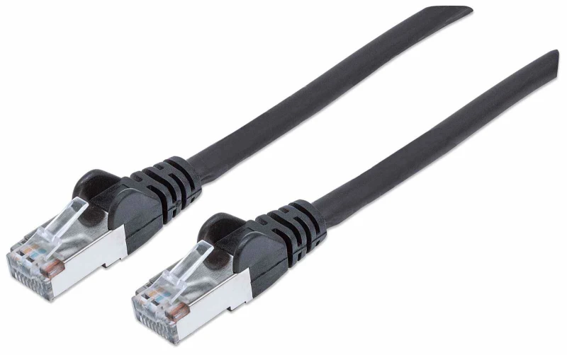 Image of Intellinet Intellinet Network Patch Cable Cat7 Cable/Cat6A Plugs 2m Black Copper S/FTP LSOH / LSZH PVC RJ45 Gold Plated Contacts Snagless Booted Lifet