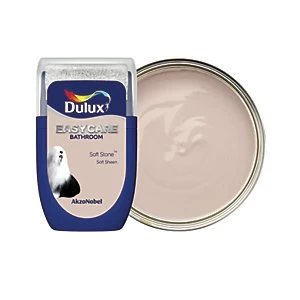 Image of Dulux Easycare Bathroom Soft Stone Soft Sheen Emulsion Paint 30ml