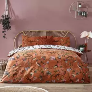 Image of Furn. Wildlings King Duvet Cover Set Cotton Polyester Warm Sienna