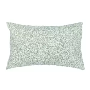 Image of Morris and Co Lemon Tree Cotton Std Pillowcase Pair - Green
