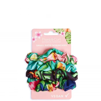 image of Flora & Curl Small Satin Scrunchies