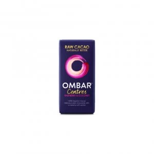 image of Ombar Raspberry & Coconut Raw Chocolate Centre 35g x 10