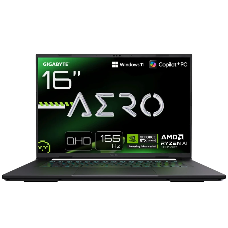 Image of Gigabyte AERO X16 16" Gaming Laptop - AMD Ryzen AI 7, RTX 5060, 1TB SSD, Silver/Grey 4719331764449