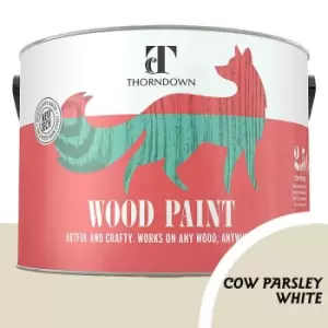 Image of Thorndown Cow Parsley White Satin Interior and Exterior Wood Paint 2.5L