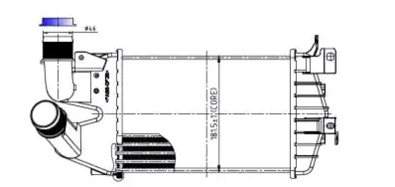 Image of AKS DASIS 157037N Intercooler Intercooler,charger (468)