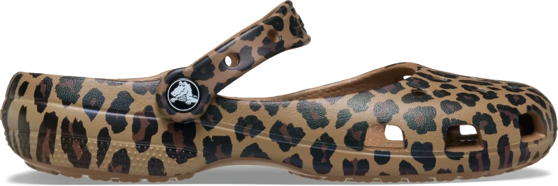 Image of Crocs Women Classic Animal Ballet Flats Sepia/Leopard 6