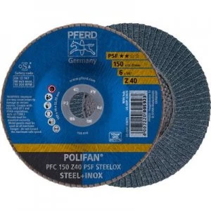 image of PFERD 67764150 POLIFAN-serrated washer PFC 150 Z 40 PSF STEELOX Diameter 150 mm 10 pc(s)