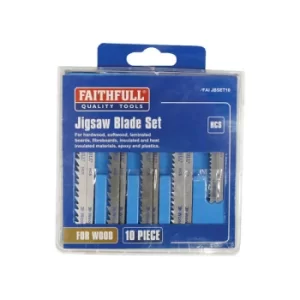 Image of Jigsaw Blade Set of 10 Assorted