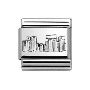 Image of Nomination Classic Silver Around The World Stonehenge Charm