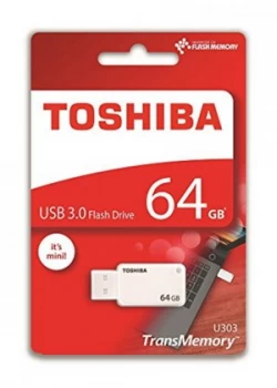 image of Toshiba TransMemory U303 64GB USB Flash Drive USB 3.0 - THN-U303W0640E4