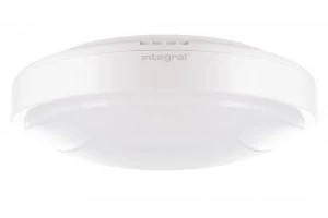 image of LED Flush Ceiling Light Bulkhead 24W 4000K 1750lm IK09 Matt White IP44