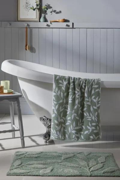 Image of 'Sandringham' 100% Cotton Jacquard Bath Mat