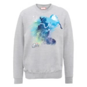Image of Marvel Avengers Assemble Thor Art Burst Sweatshirt - Grey - L