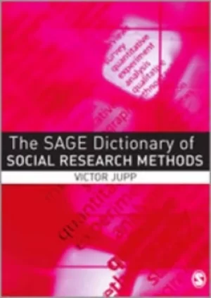 Image of The SAGE dictionary of social research methods by Victor Jupp