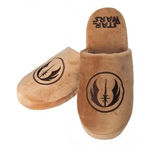 image of Jedi Star Wars Slippers Brown Large (UK 8-10)