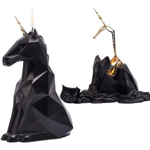 image of Black Einar Unicorn PyroPet Candle