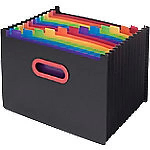 Image of Snopake Desk Expander A4 Assorted Polypropylene 13-Part 33 x 2.5 x 24 cm