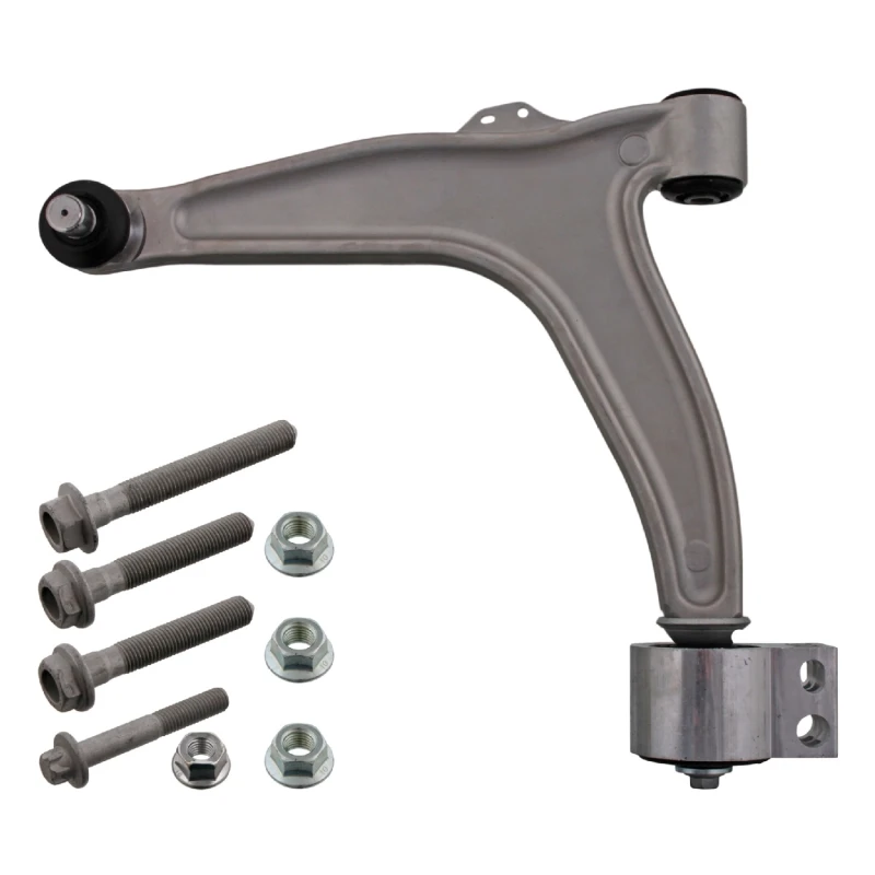 Image of FEBI BILSTEIN 34231 Suspension arm Control Arm, Aluminium, OE Turbo NEW, Lower, with rubber mount, with fastening/mounting material Aluminium Track Co