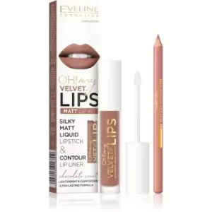 Image of Eveline Cosmetics OH! my LIPS Velvet lip set 14 Choco Truffle