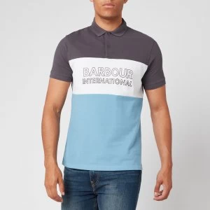 image of Barbour International Mens Bold Polo Shirt - Dusk Grey - M