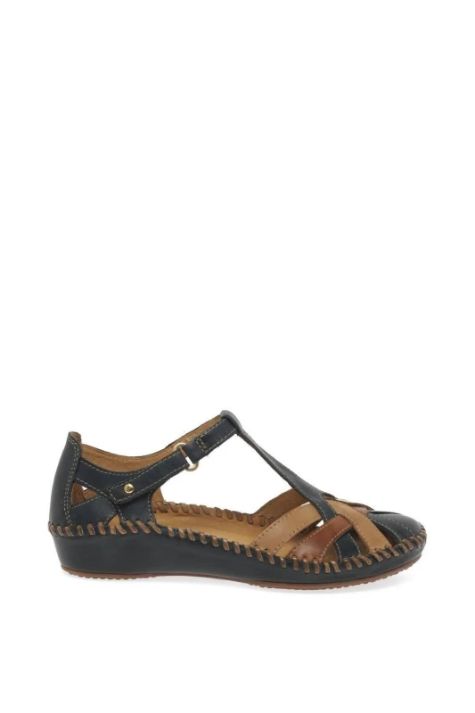 Image of Pikolinos Womens Vallarta Casual Sandals in Navy Size: 5 Navy Female 5