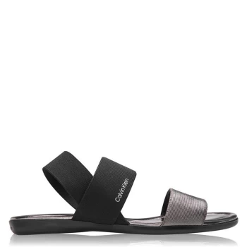 image of Calvin Klein Elasticated Sandals - Black