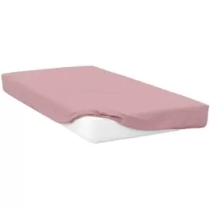 Image of Belledorm 400 Thread Count Egyptian Cotton Fitted Sheet (Superking) (Blush) - Blush