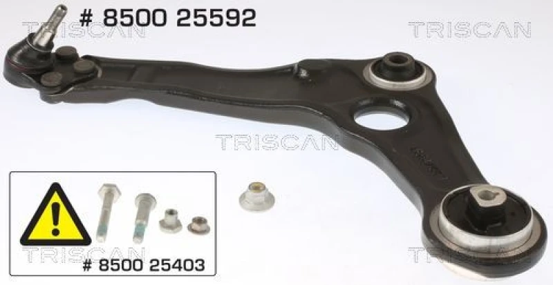 Image of TRISCAN Suspension arm TRISCAN 8500 25592