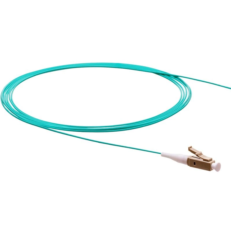 Image of FDL 1M SIMPLEX LC PIGTAIL LEAD - 50/125um - OM3 AQUA Blue