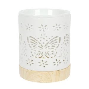 Image of Matte Ceramic Butterfly Oil Burner