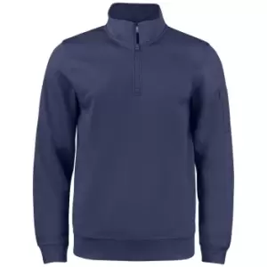 Image of Clique Unisex Adult Basic Active Quarter Zip Sweatshirt (L) (Dark Navy)