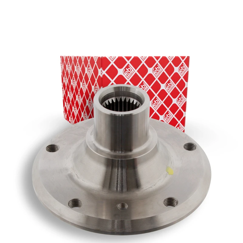 Image of FEBI BILSTEIN 33732 Wheel Hub Rear Axle, without wheel bearing Wheel Hub (653)