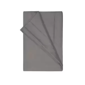 Image of Belledorm 200 Thread Count Egyptian Cotton Flat Sheet (Double) (Slate)