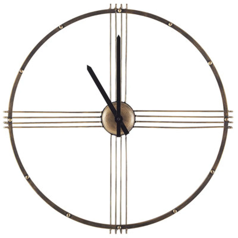 Image of Beliani Wall Clock Ascona 64cm Metal Gold