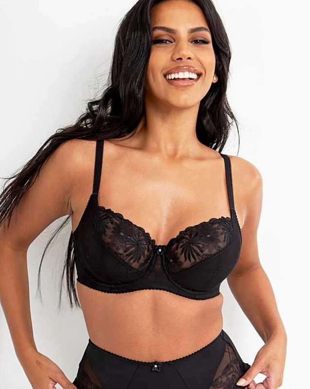 Image of Pour Moi? Pour Moi St Tropez Full Cup Bra Black Female 32DD IY02801
