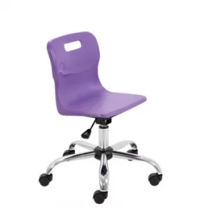 image of TC Office Titan Swivel Junior Chair with Castors, Purple