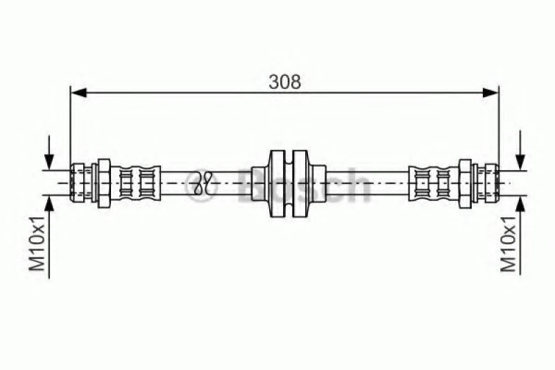 Image of Brake hose Bosch 1 987 481 185
