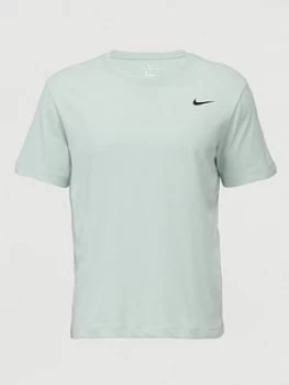 Image of Nike Dry Solid Crew T-Shirt - Green Size M Men