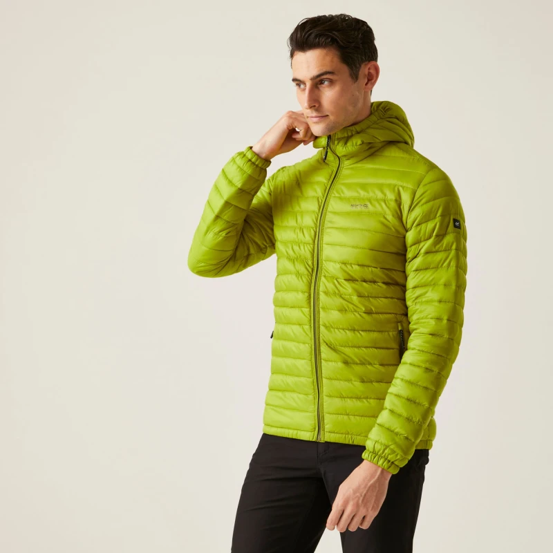Image of Regatta Men Hurden Padded Jacket in Green Size: Medium Green M Male 5063019998510