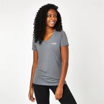 Image of Everlast V Neck Mesh T-Shirt - Grey